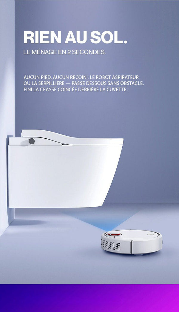 Noble PURE — Toilette japonaise suspendue sans réservoir — détail 2