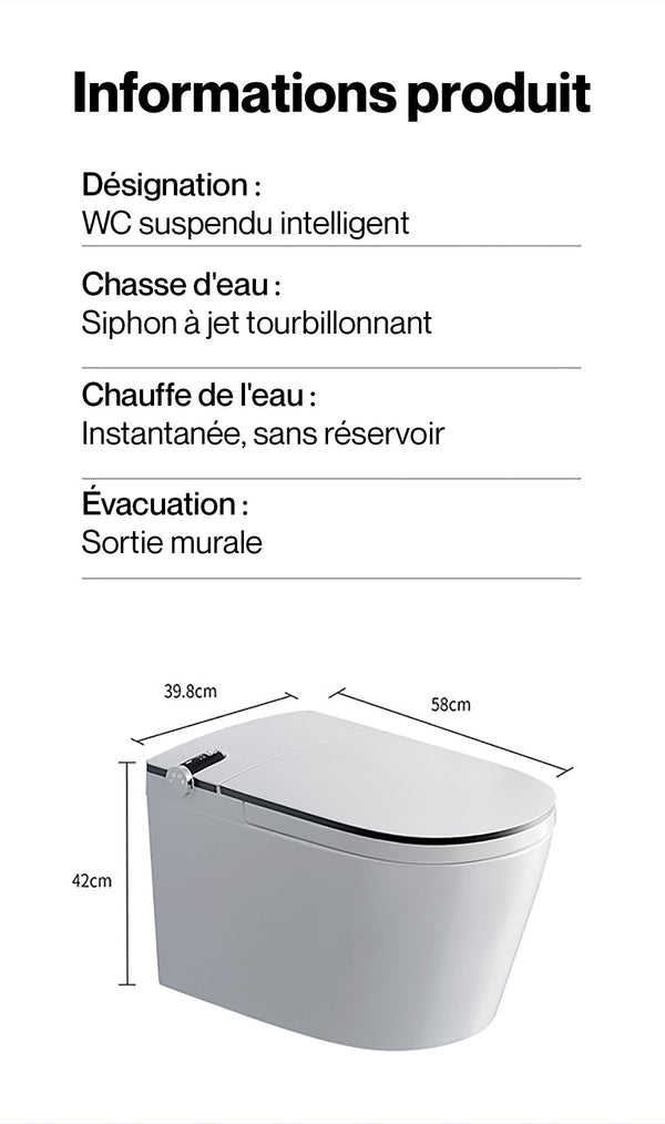 Noble NOVA — Toilette japonaise tout-automatique — détail 7