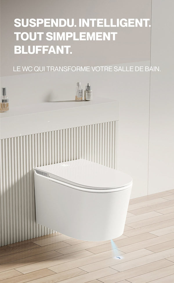 Noble FLOW — Toilette japonaise suspendue design — détail 1
