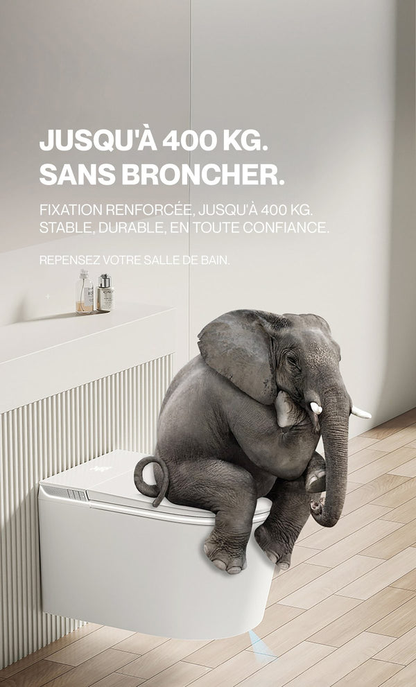 Noble FLOW — Toilette japonaise suspendue design — détail 2