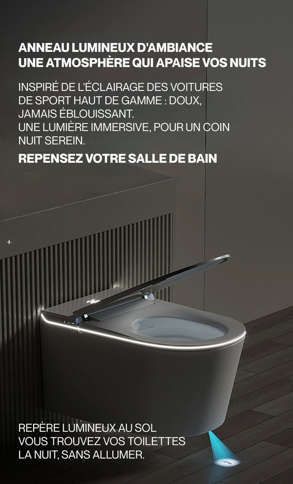 Noble FLOW — Toilette japonaise suspendue design — détail 5