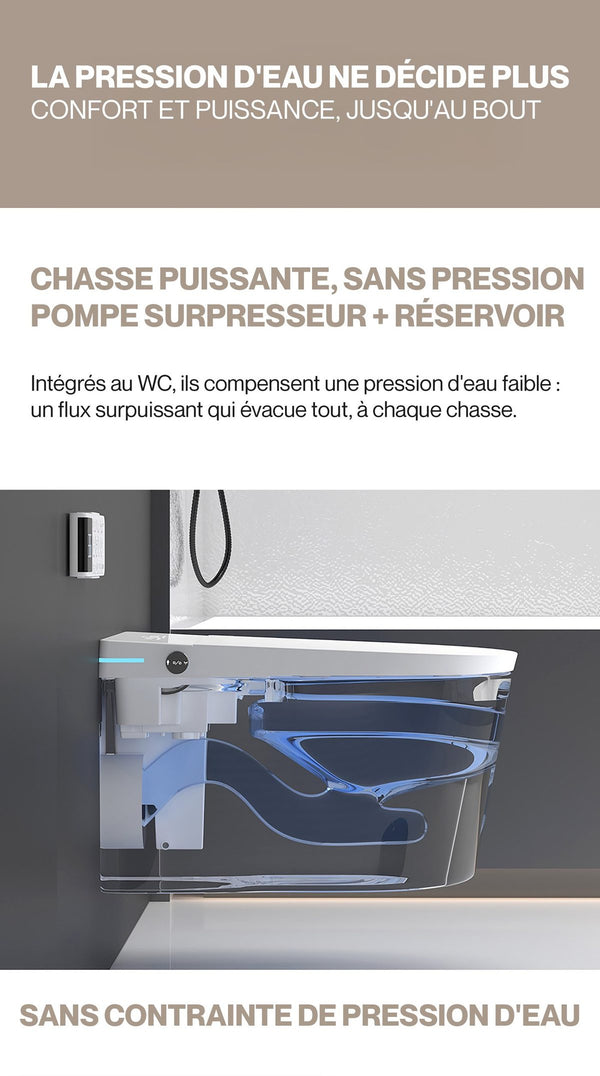 Noble HALO — Toilette japonaise suspendue connectée — détail 3