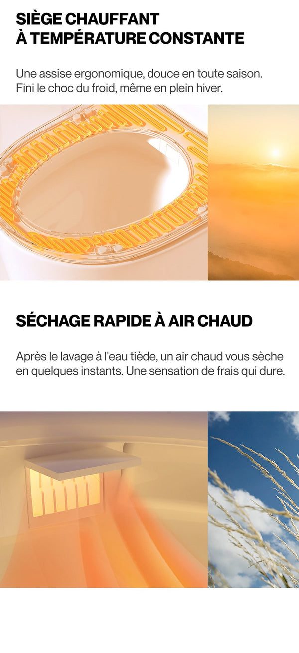 Noble HALO — Toilette japonaise suspendue connectée — détail 4