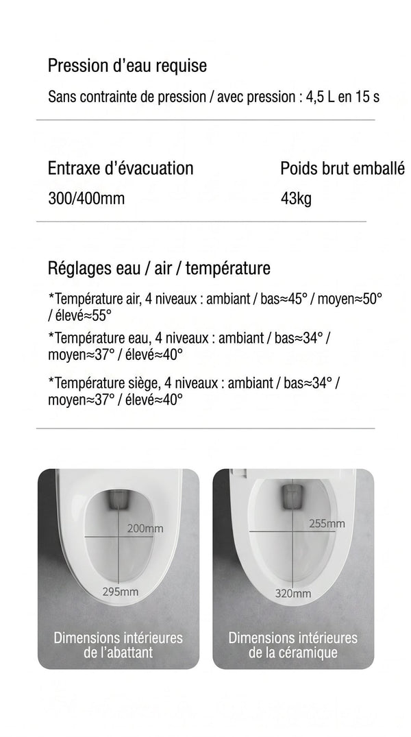 Noble IRIS — Toilette japonaise au sol, 8 coloris — détail 20